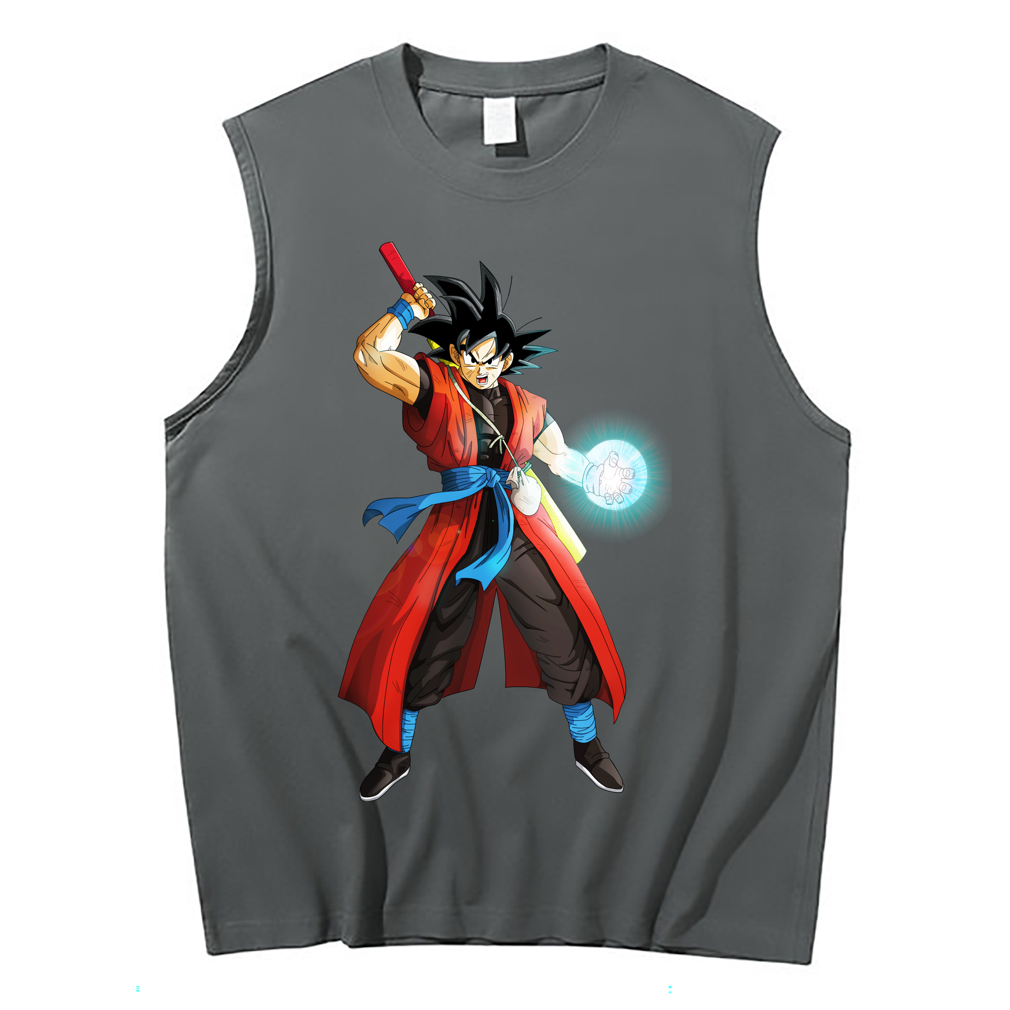 （画像用） ドラゴンボール 孫悟空（そん ごくう）Son Goku カカロット DRAGON BALL Kakarotto コットン100％タンクトップ（フロントプリント）